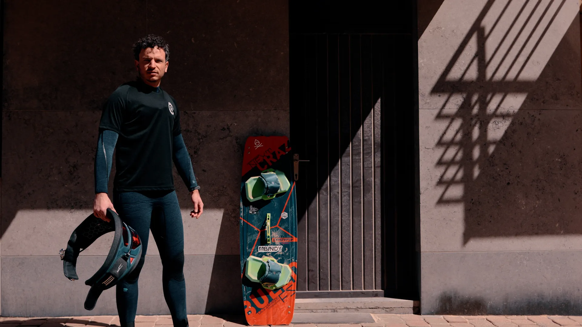 Andy Leleux wearing BINDY Clothing
